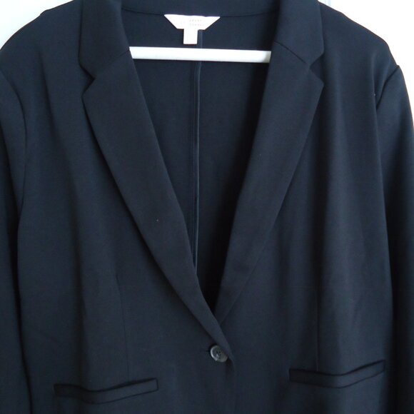 NWT Lauren Conrad Blazer Jacket L Black - Picture 3 of 11